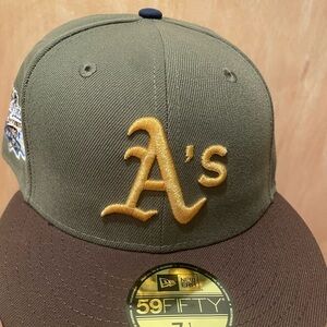 Hat club Rushmore saucy Oakland athletics battle of the bay World Series 7 1/4